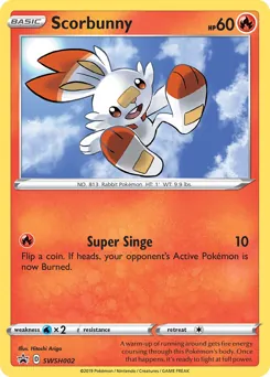 SWSH Black Star Promos Scorbunny Pokémon card